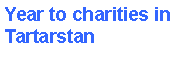 Подпись: Year to charities in Tartarstan